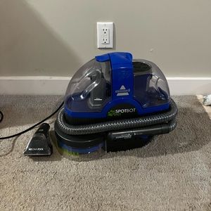 Bissell Spotbot Pet Portable Carpet Upholstery Shampooer Cleaner Read